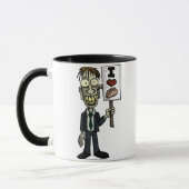 Iハートの頭脳のマグ マグカップ (左)