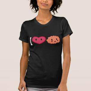 Iハートの頭脳のTシャツ Tシャツ