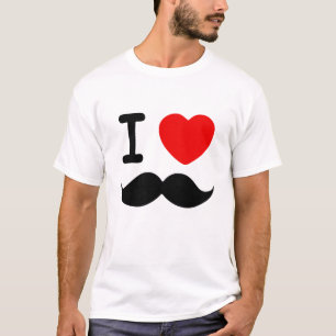 Iハートの髭 Tシャツ