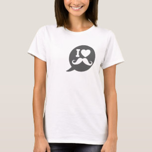 Iハートの髭 Tシャツ