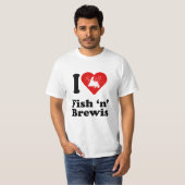 Iハートの魚n Brewis Tシャツ (正面フル)