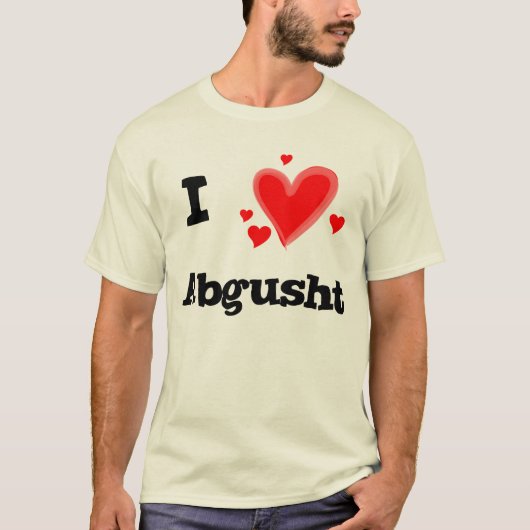 IハートのAbgushtペルシャスープビーフ Tシャツ (正面)