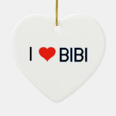 IハートのBibiのオーナメント セラミックオーナメント (裏面)