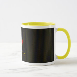IハートのCoffee_Coffeeのマグ(黒) マグカップ