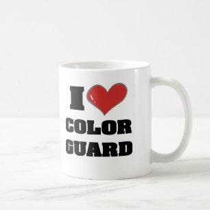 Iハートのcolorguardのコーヒー・マグ コーヒーマグカップ