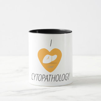 Iハートのcytopathology -レバー マグカップ