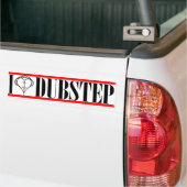IハートのDubStepのコピー バンパーステッカー (トラック上)