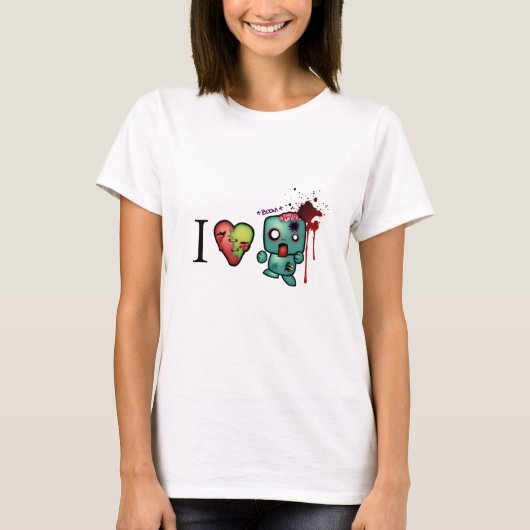 IハートのHeadshots Tシャツ (正面)