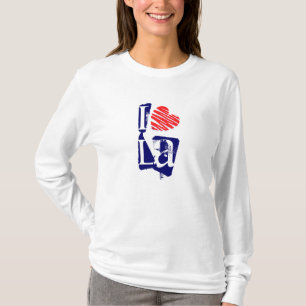 IハートのLAのレトロのファッションのTシャツ愛ロサンゼルス Tシャツ