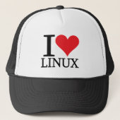 IハートのLinux キャップ (正面)