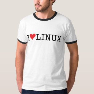 IハートのLinux 2 Tシャツ