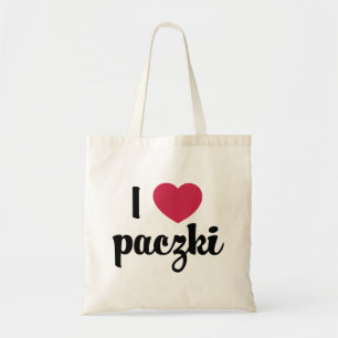 IハートのPaczkiの自然な予算のトート トートバッグ
