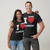IハートのPlanking Tシャツ (ユニセックス)