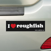 IハートのroughfishのSIG バンパーステッカー (車上)