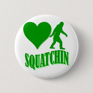 Iハートのsquatchin 缶バッジ