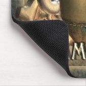 IハートのSteampunkのマウスパッド マウスパッド (コーナー)