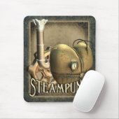 IハートのSteampunkのマウスパッド マウスパッド (マウス)