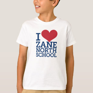 IハートのZaneの北の学校の子供の長袖のティー Tシャツ