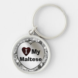 Iハートはまたは私のマルタの優れたKeychainを愛します キーホルダー