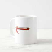 Iハートはコーキングします コーヒーマグカップ (正面左)