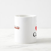 Iハートはコーキングします コーヒーマグカップ (中央)