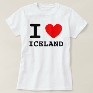 Iハートアイスランドシャツ Tシャツ