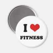 Iハートアイラブフィットネス マグネット (正面/裏面)