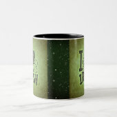 Iハートアイリッシュシャムロックセントパトリックの日 ツートーンマグカップ (中央)