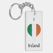 Iハートアイルランド三色国旗 キーホルダー (正面左)