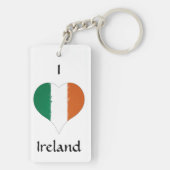 Iハートアイルランド三色国旗 キーホルダー (裏面)