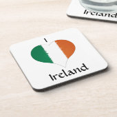 Iハートアイルランド三色国旗 コースター (左側)
