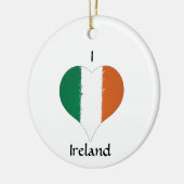 Iハートアイルランド三色国旗 セラミックオーナメント (左)