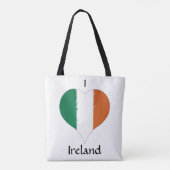 Iハートアイルランド三色国旗 トートバッグ (裏面)