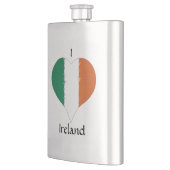 Iハートアイルランド三色国旗 フラスク (左)