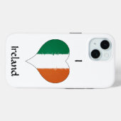 Iハートアイルランド三色国旗 Case-Mate iPhoneケース (裏面 (横))