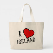 Iハートアイルランドbk jtcnt ラージトートバッグ (裏面)
