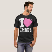 Iハートアニメ大好きアニメ Tシャツ (正面フル)