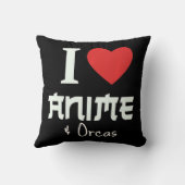 IハートアニメI Love Anime And Orcas クッション (裏面)