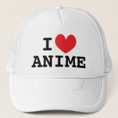 IハートアニメTrucker Hat for Japan cartoon lovers キャップ (正面)