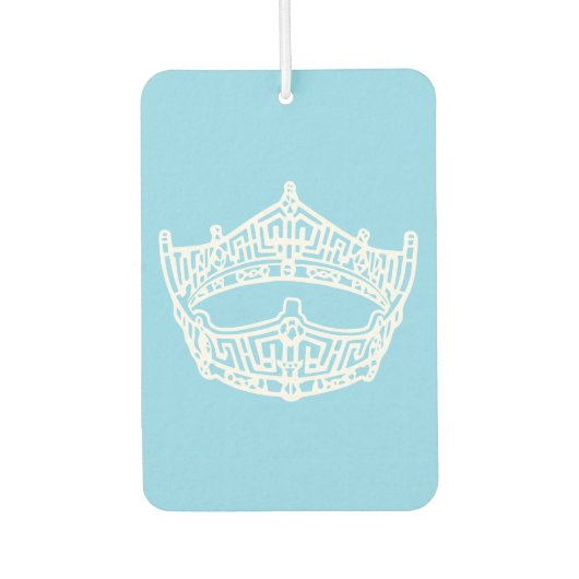 Iハートアメリカのページェントの象徴的な冠 カーエアーフレッシュナー (正面)