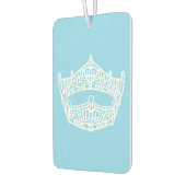 Iハートアメリカのページェントの象徴的な冠 カーエアーフレッシュナー (左)