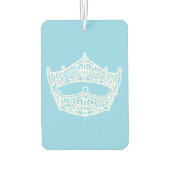 Iハートアメリカのページェントの象徴的な冠 カーエアーフレッシュナー (裏面)