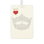 Iハートアメリカのページェントの象徴的な冠 カーエアーフレッシュナー (裏面)