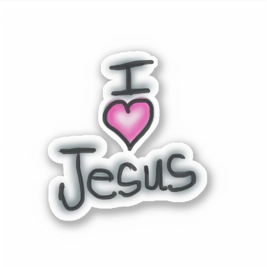IハートイエスI Love Jesus シール (正面)