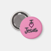 IハートイエスI Love Jesus マグネット (正面/裏面)