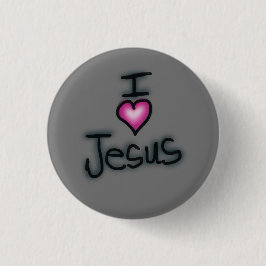 IハートイエスI Love Jesus 缶バッジ