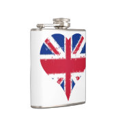 Iハートイギリス国旗のユニオン・ジャック フラスク (右)