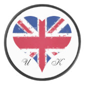 Iハートイギリス国旗 アイスホッケーパック (正面)