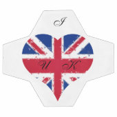 Iハートイギリス国旗 サッカーボール (フラット)