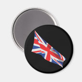 Iハートイギリス/ユニオンジャック国旗 マグネット (正面/裏面)
